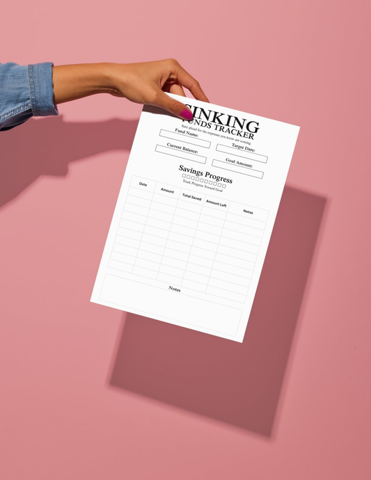Sinking Funds Tracker Printable
