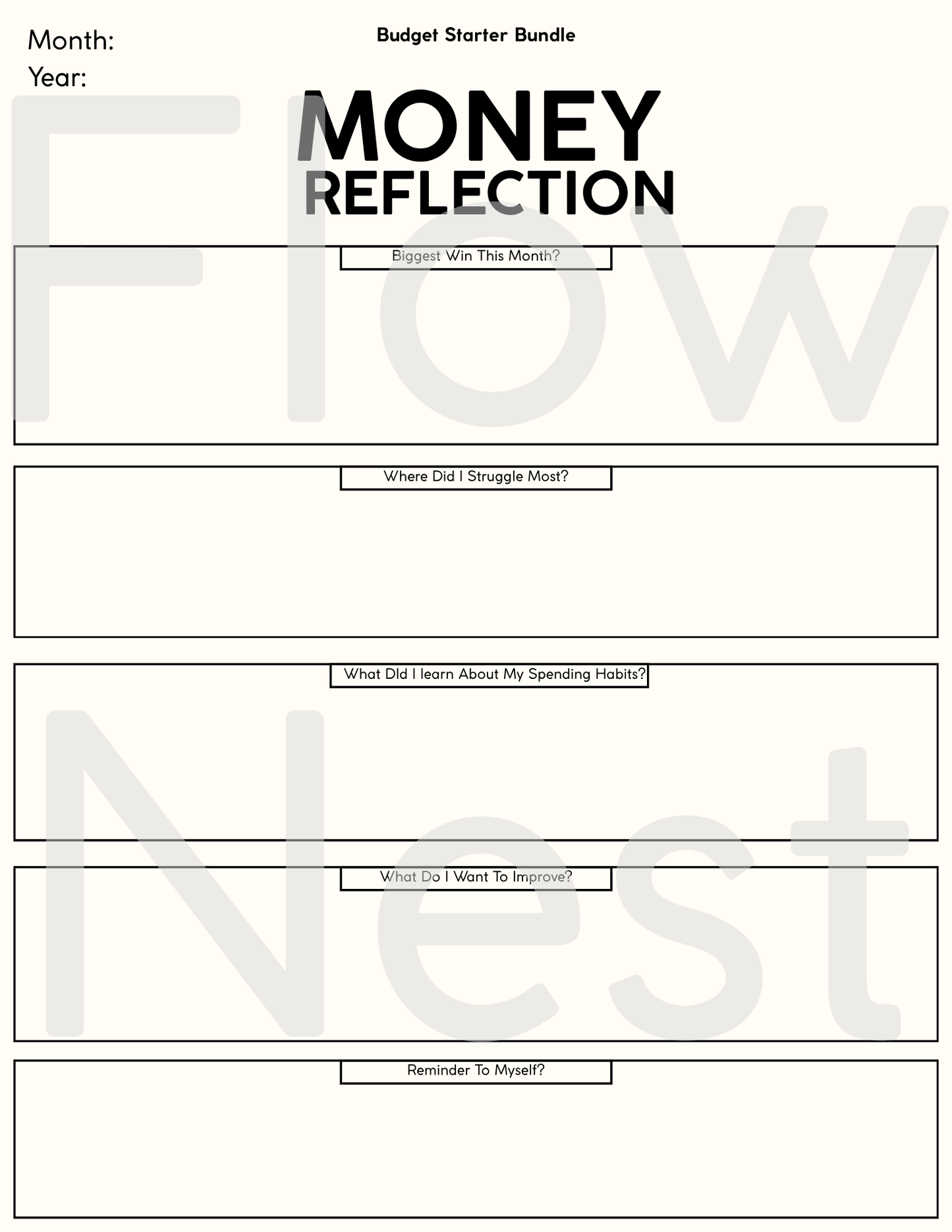 Printable Budget Starter Bundle