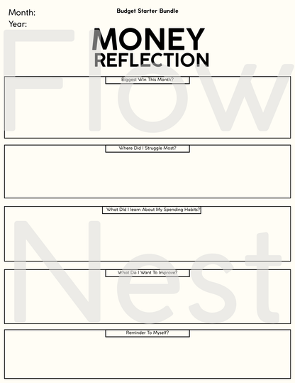 Printable Budget Starter Bundle