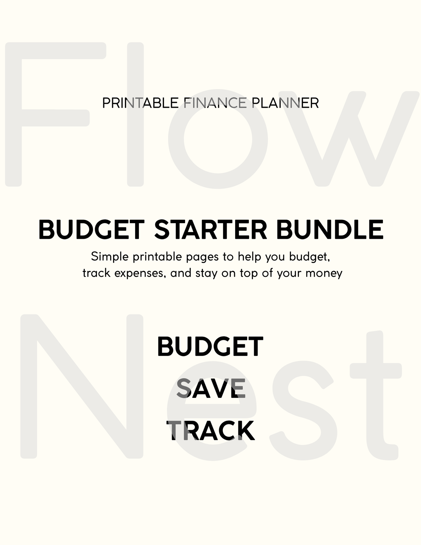 Printable Budget Starter Bundle
