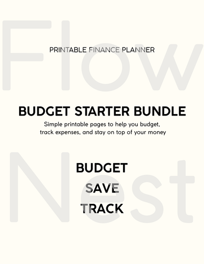 Printable Budget Starter Bundle