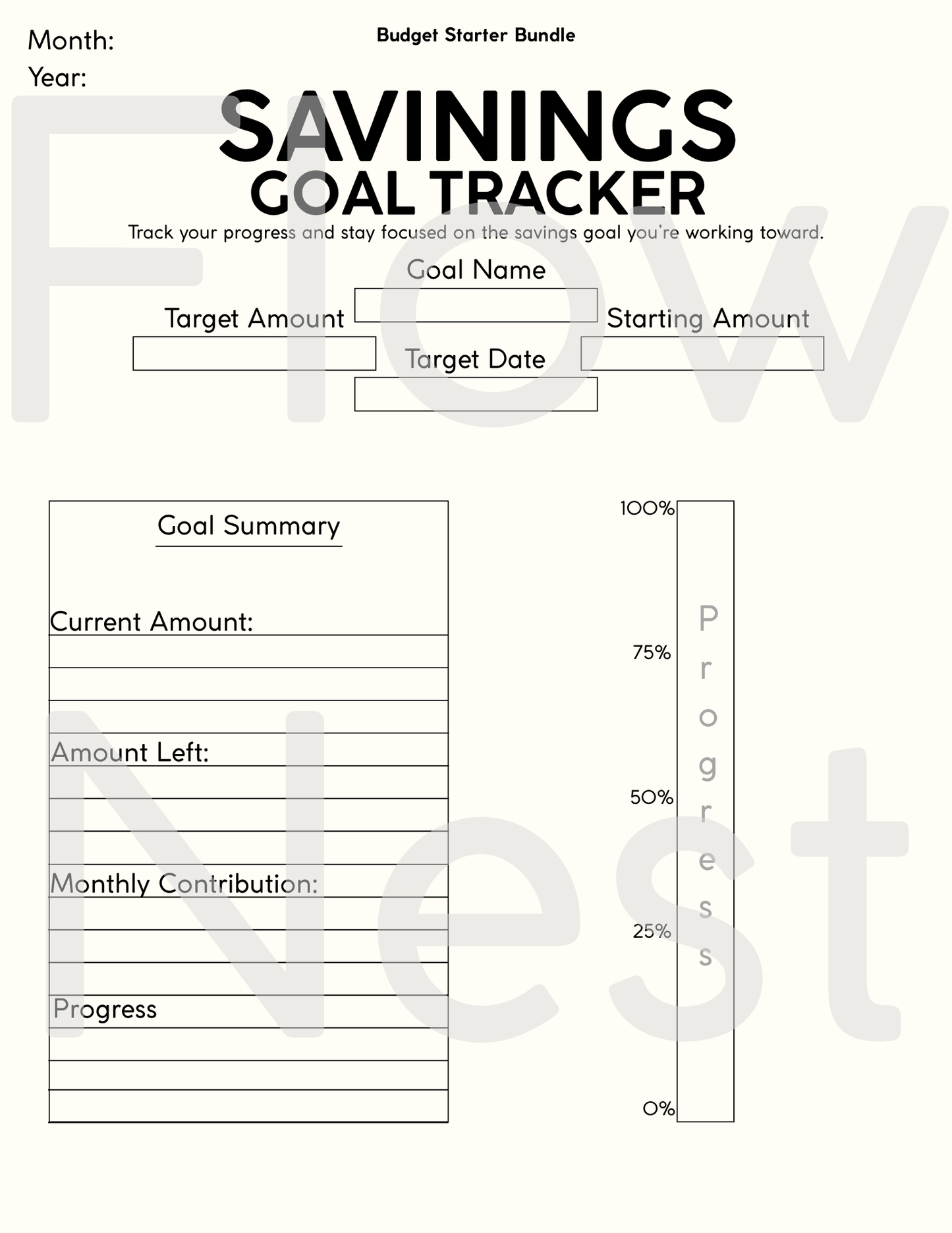 Printable Budget Starter Bundle