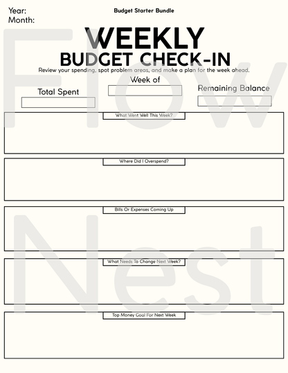 Printable Budget Starter Bundle