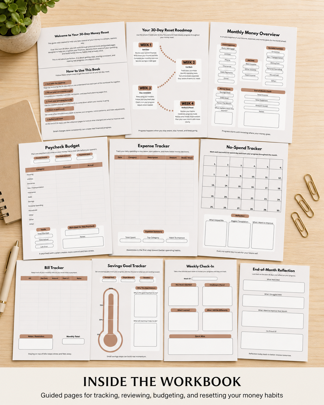 Inside the workbook