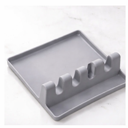 Multifunction Spatula & Spoon Rest Rack – Drip-Free Counter Storage